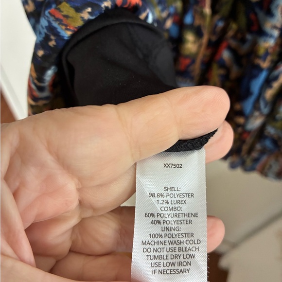 Halogen Multicolor Paisley Print Dress L - Picture 7 of 8